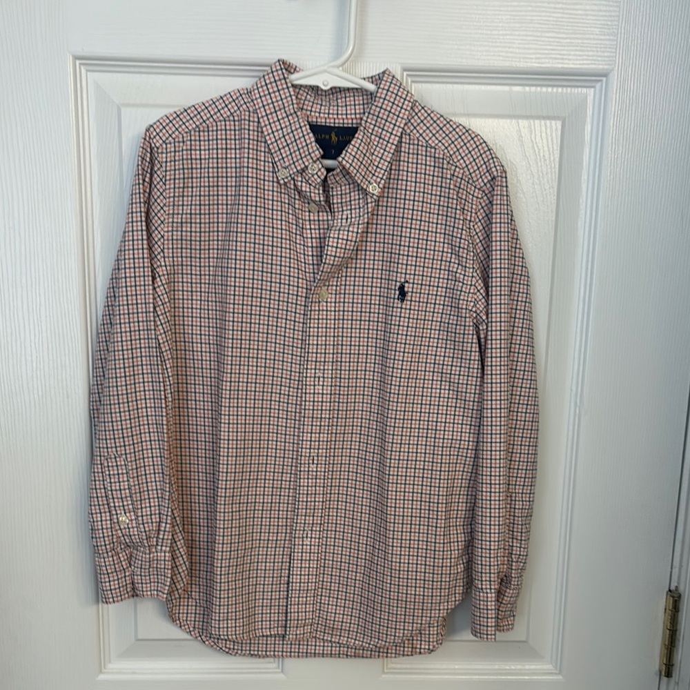 Polo by Ralph Lauren Red and Blue Polo Shirt